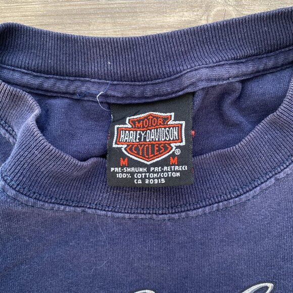 Vintage Navy Harley-Davidson T-Shirt - Picture 4 of 5
